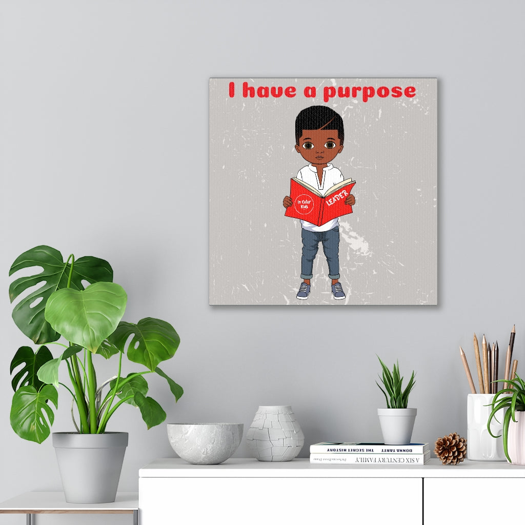 Purposeful Boy Canvas - Almond