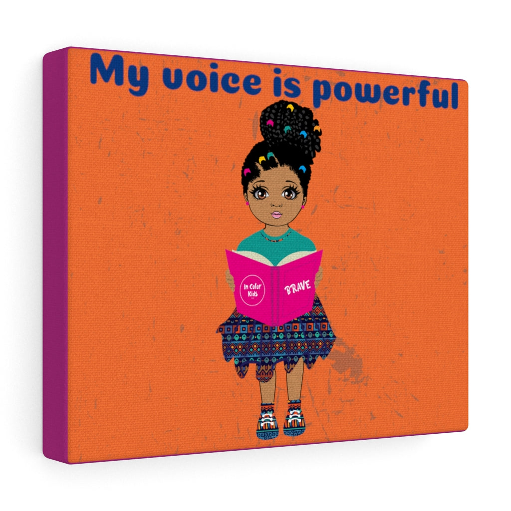 Powerful Girl Canvas - Mocha