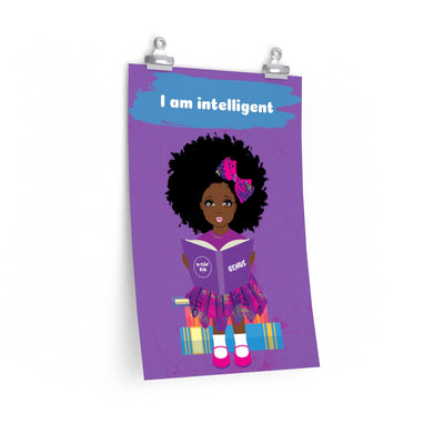 Intelligent Girl Poster - Chocolate