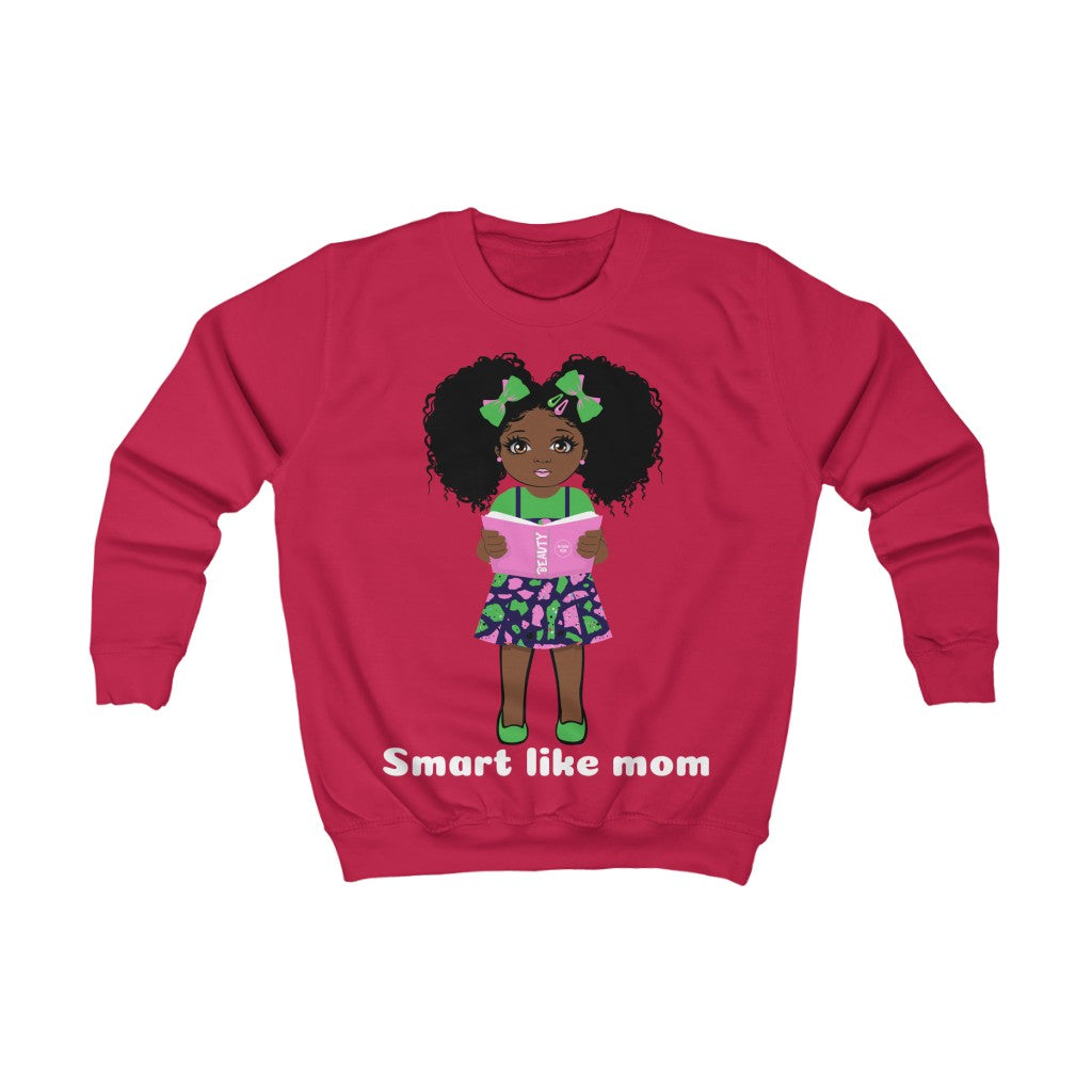 Smart Girl Sweatshirt - Chocolate