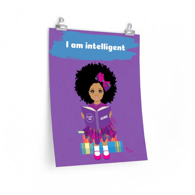 Intelligent Girl Poster - Mocha