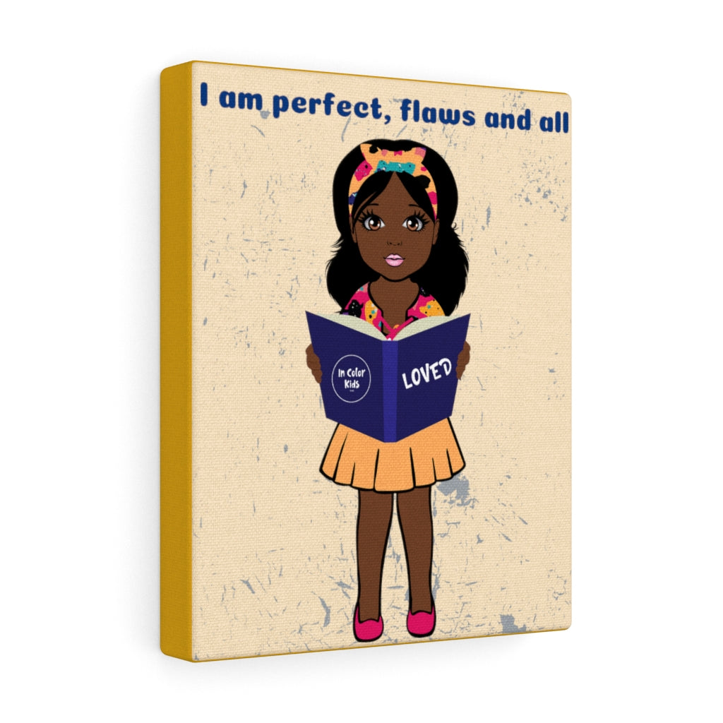 Flaws and All Girl Canvas - Chocolate