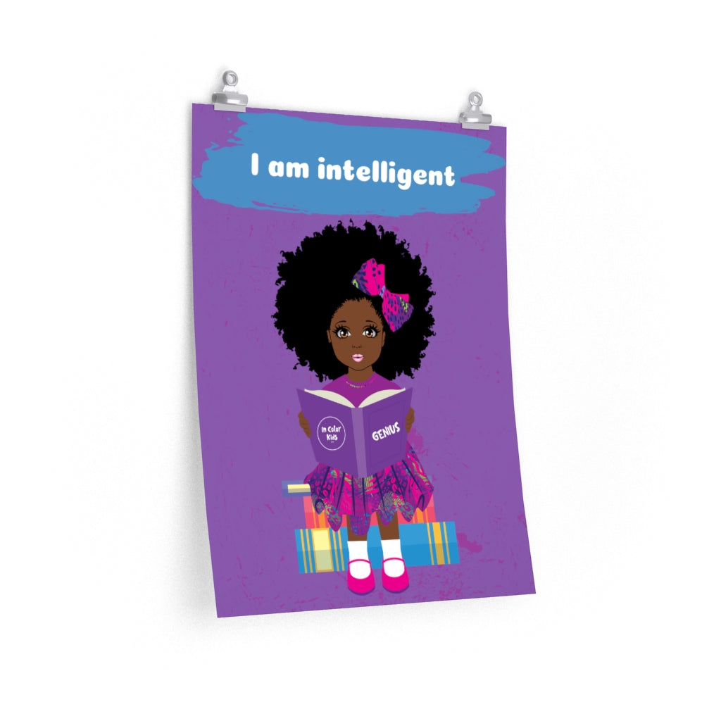 Intelligent Girl Poster - Chocolate