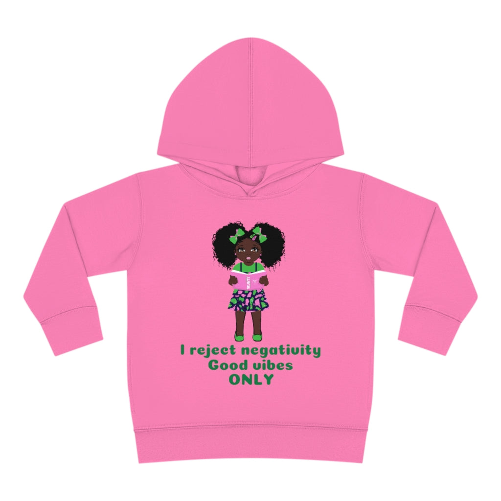 Good Vibes Girl Pullover Hoodie - Cocoa