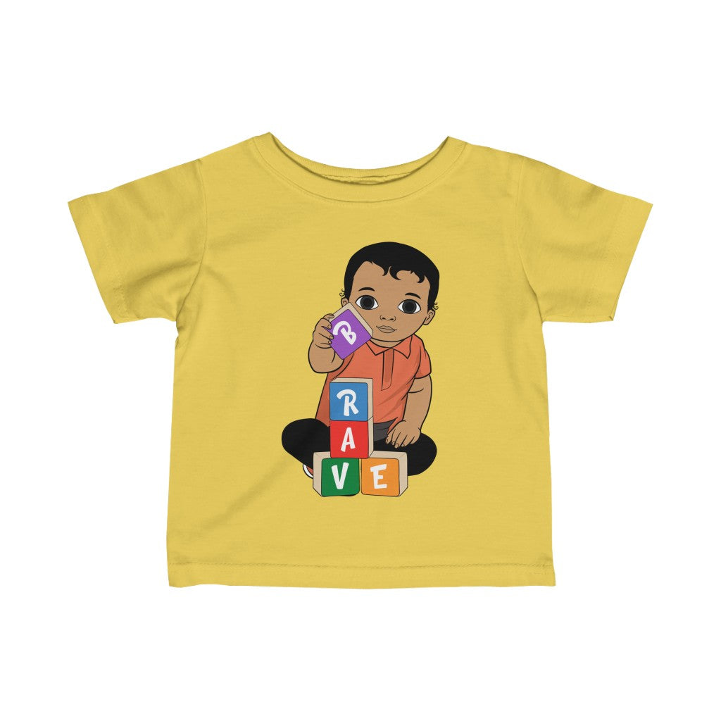 Brave Baby Short Sleeve Shirt - Mocha