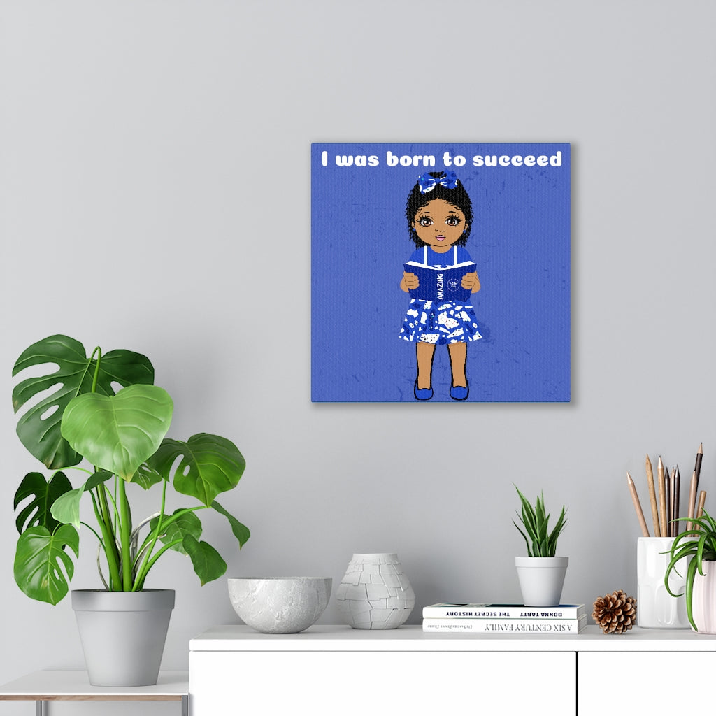 Successful Girl Canvas - Mocha