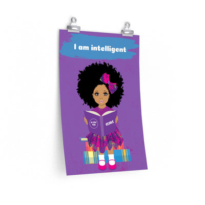 Intelligent Girl Poster - Mocha