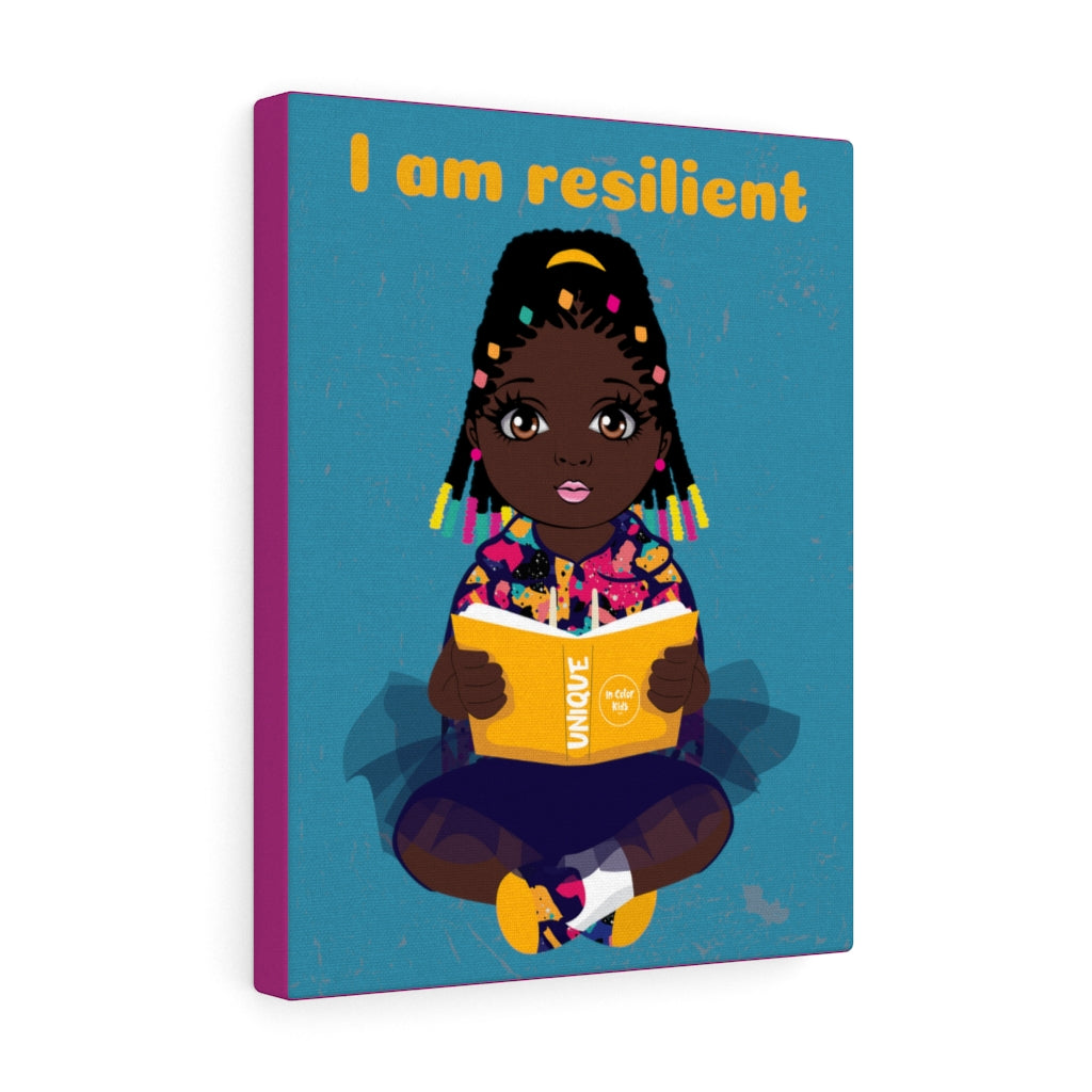 Resilient Girl Canvas - Cocoa
