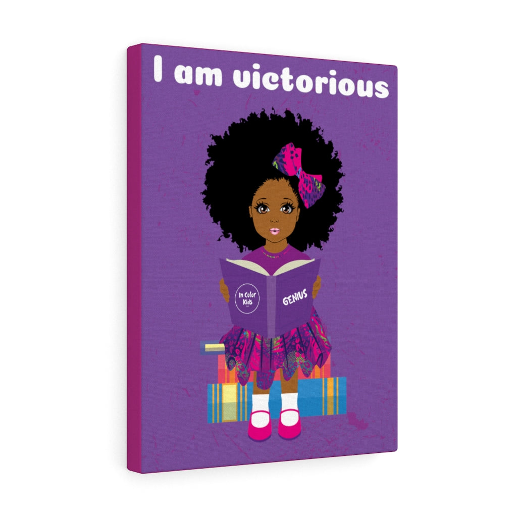 Victorious Girl Canvas - Caramel
