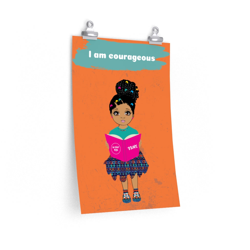 Courageous Girl Poster - Mocha