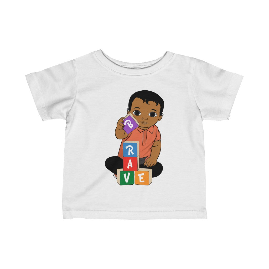 Brave Baby Short Sleeve Shirt - Caramel