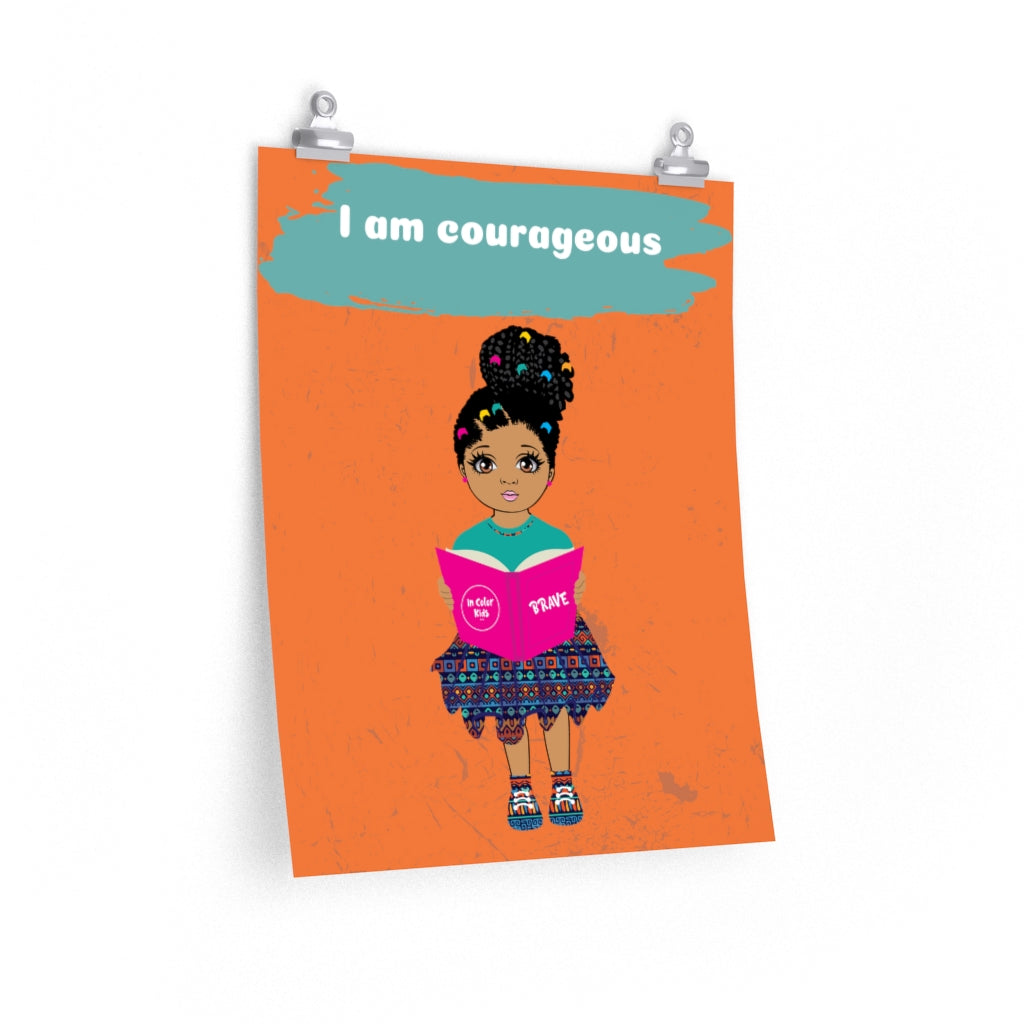 Courageous Girl Poster - Mocha