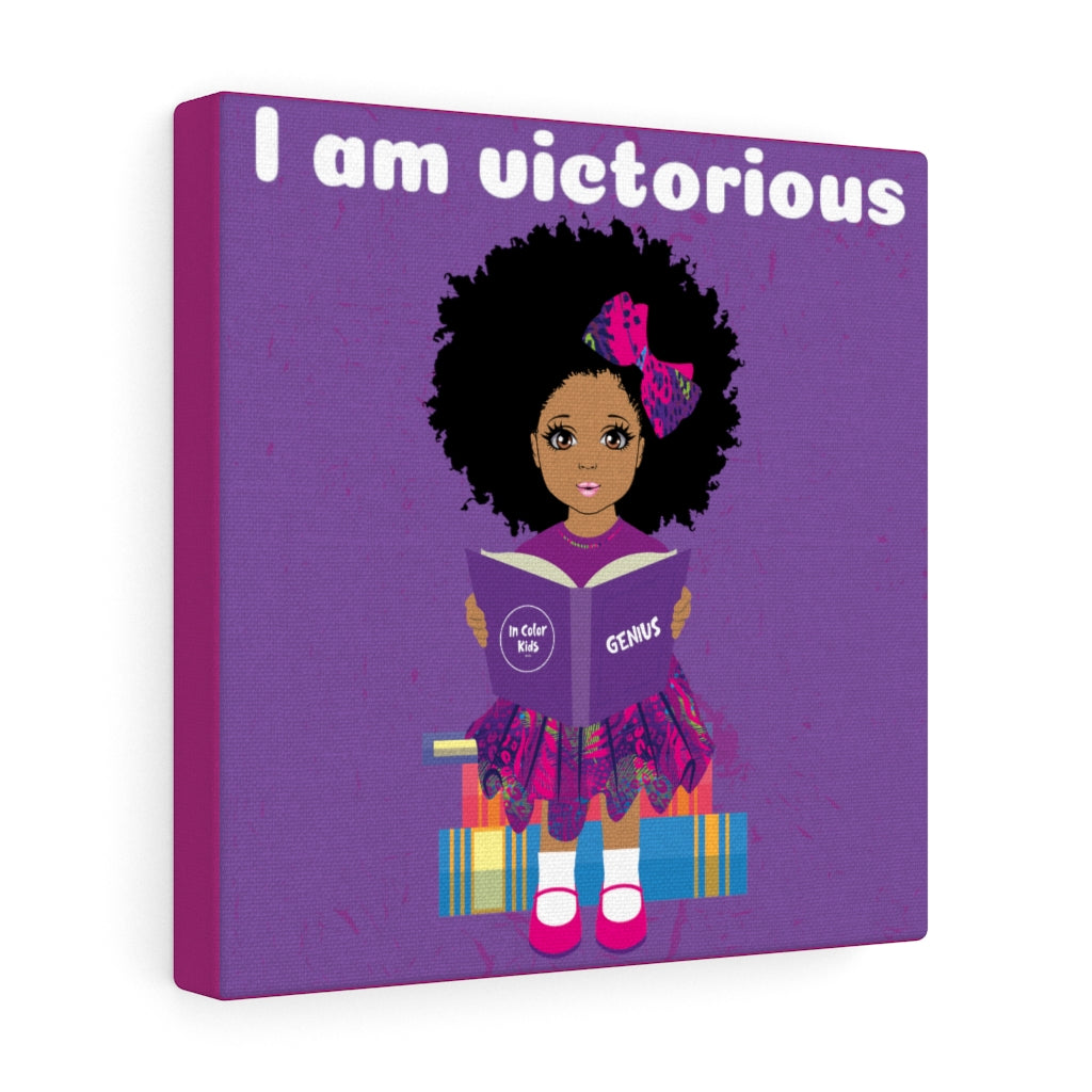 Victorious Girl Canvas - Mocha