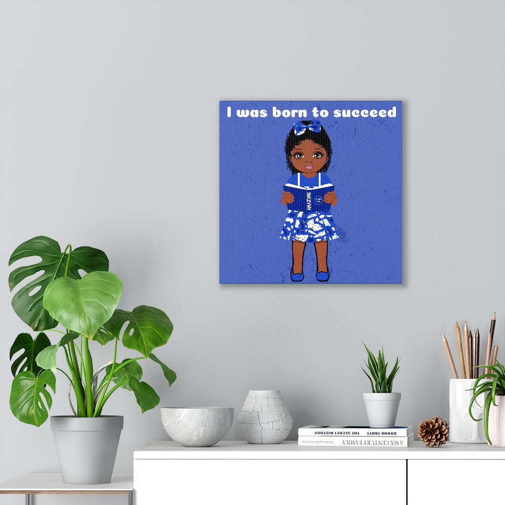 Successful Girl Canvas - Cinnamon