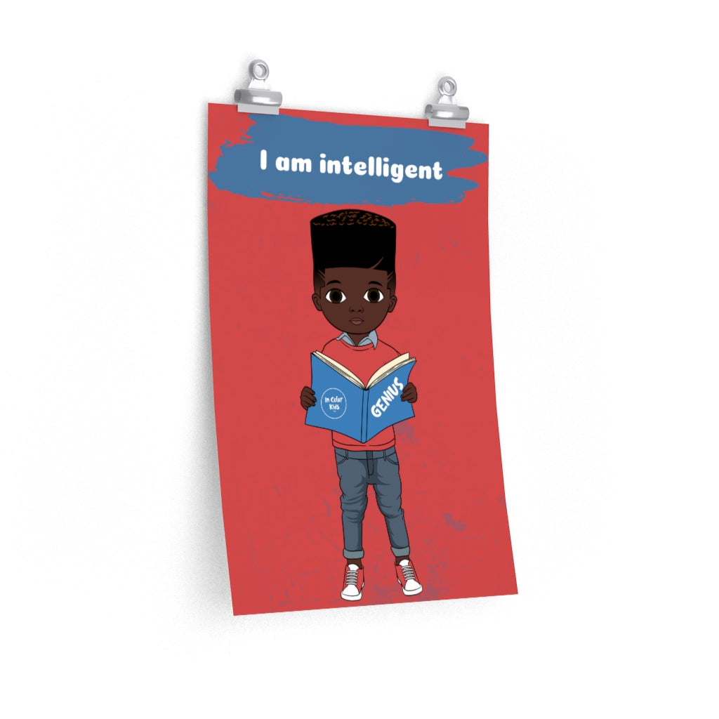 Intelligent Boy Poster - Dark Chocolate