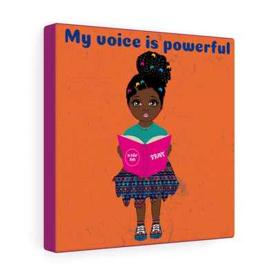 Powerful Girl Canvas - Chocolate
