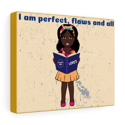 Flaws and All Girl Canvas - Cocoa
