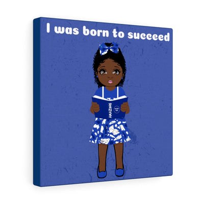 Successful Girl Canvas - Chocolate