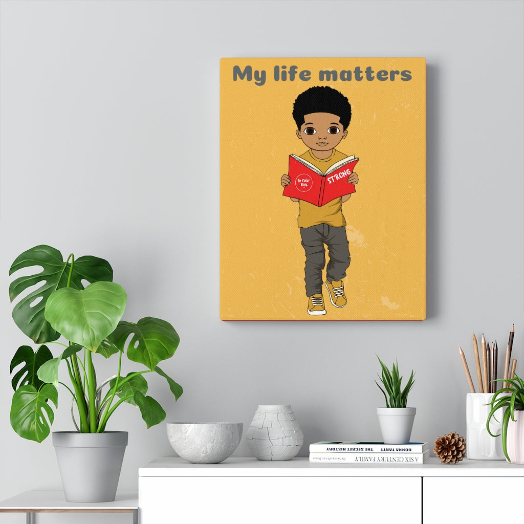 I Matter Boy Canvas - Mocha