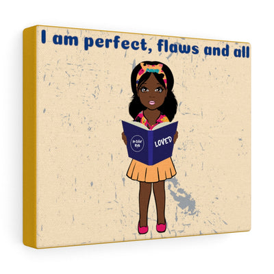 Flaws and All Girl Canvas - Chocolate