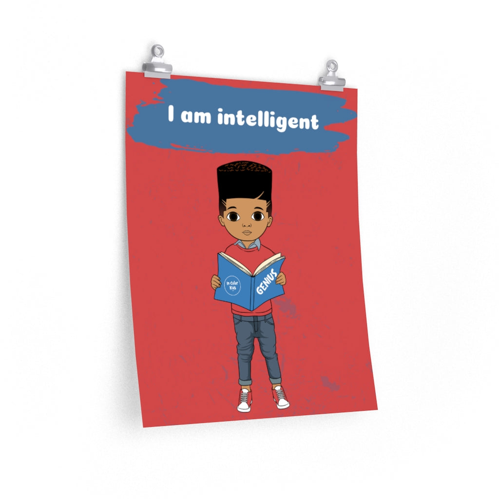 Intelligent Boy Poster - Mocha