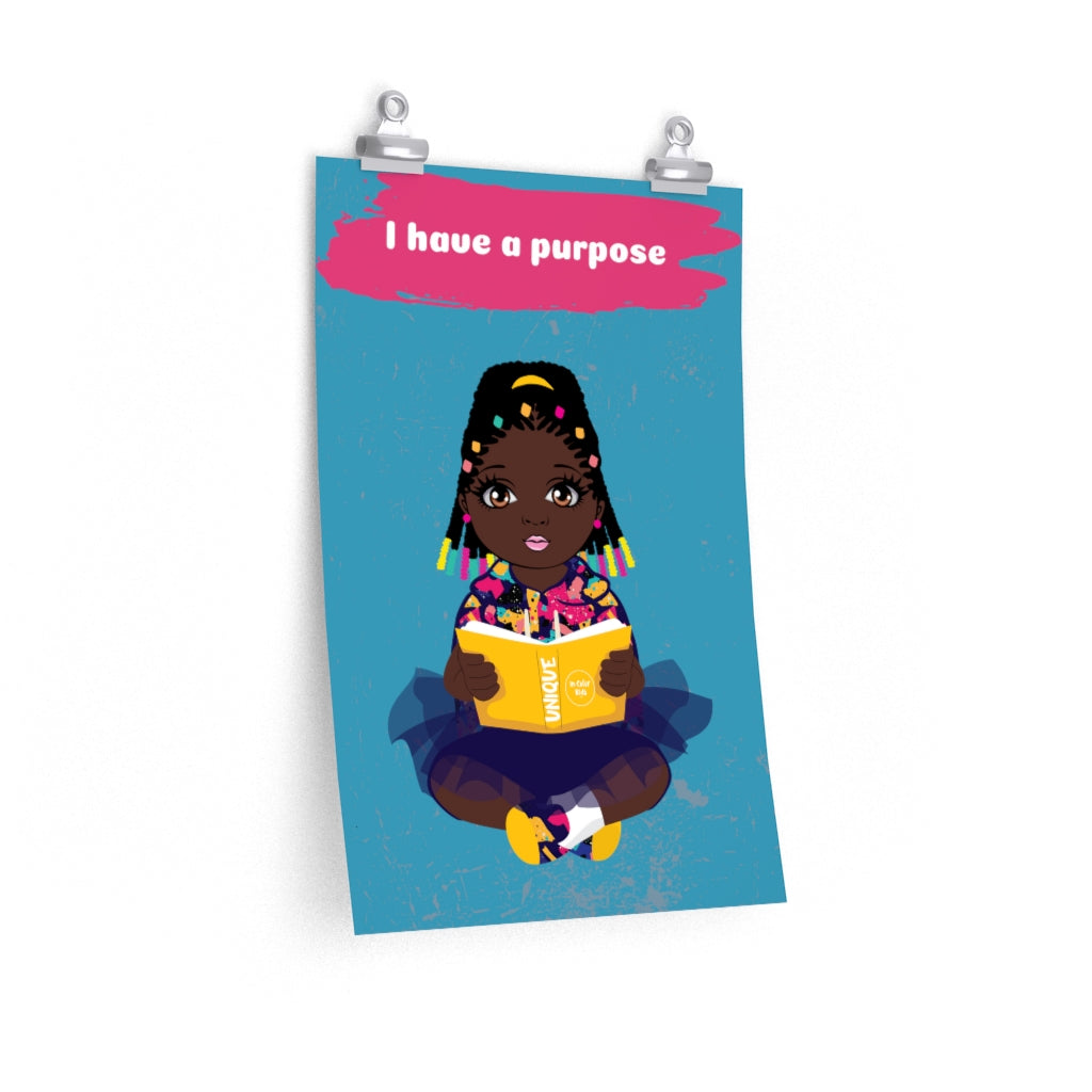 Purposeful Girl Poster - Cocoa