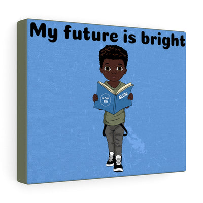 Bright Future Boy Canvas - Dark Chocolate