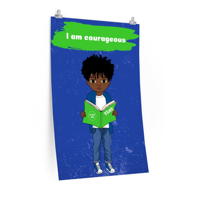 Courageous Boy Poster - Chocolate