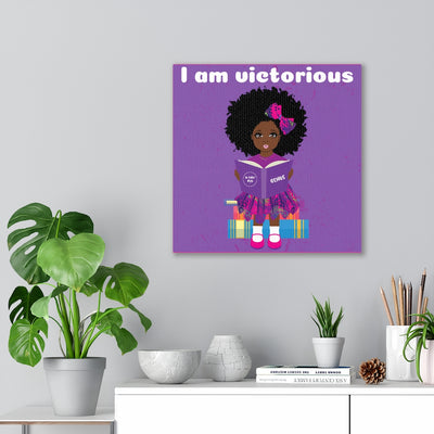 Victorious Girl Canvas - Chocolate