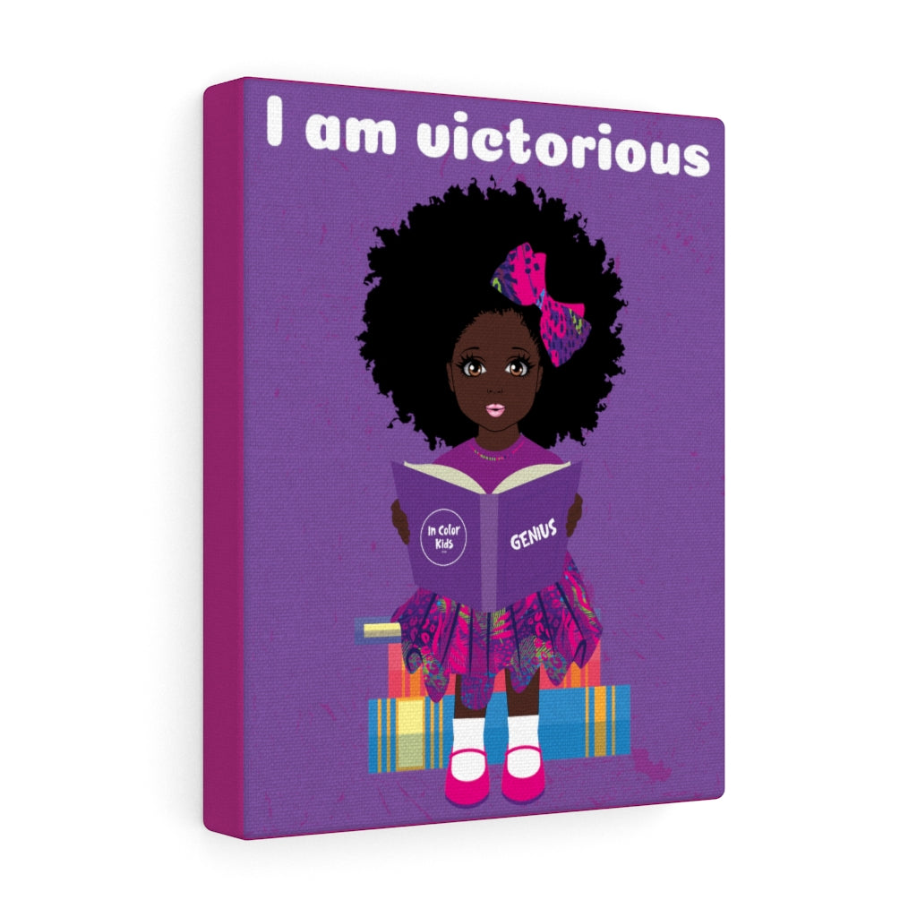 Victorious Girl Canvas - Cocoa