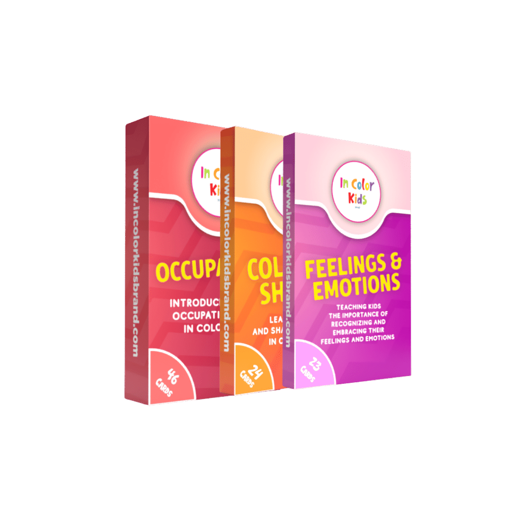 Flashcard Bundle 3 Pack: Occupations, Feelings, & Shapes & Colors