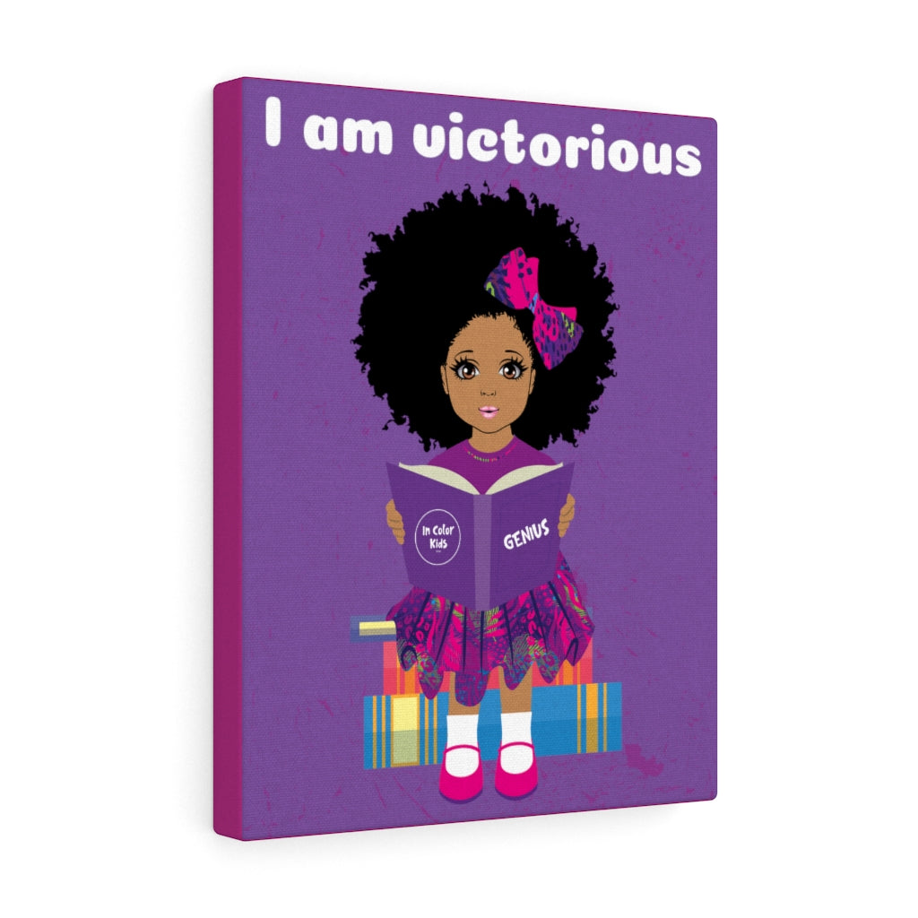 Victorious Girl Canvas - Mocha