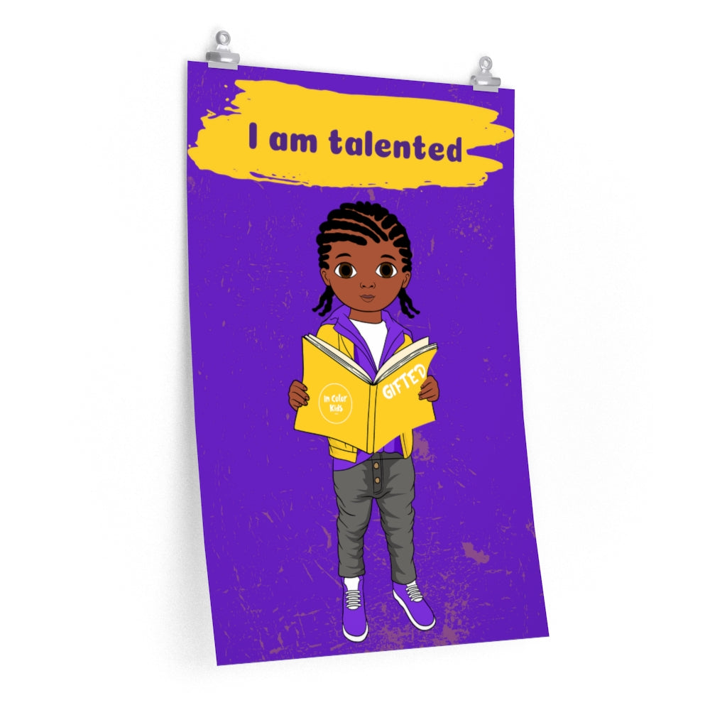 Talented Boy Poster - Almond
