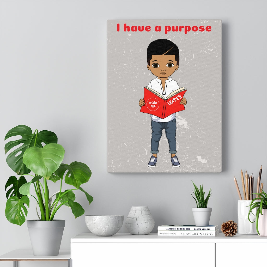 Purposeful Boy Canvas - Mocha