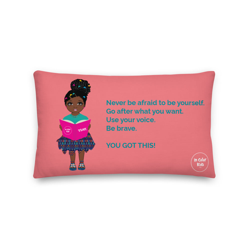 Brave Luxe Pillow - Chocolate