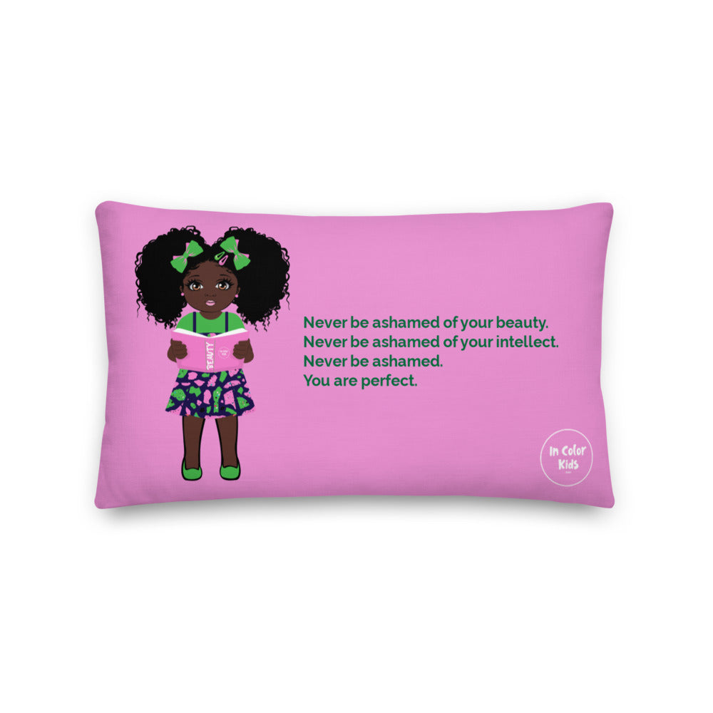 Never Ashamed Luxe Pillow - Cocoa