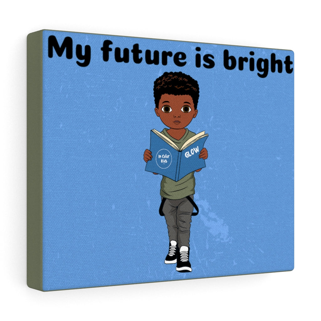 Bright Future Boy Canvas - Almond