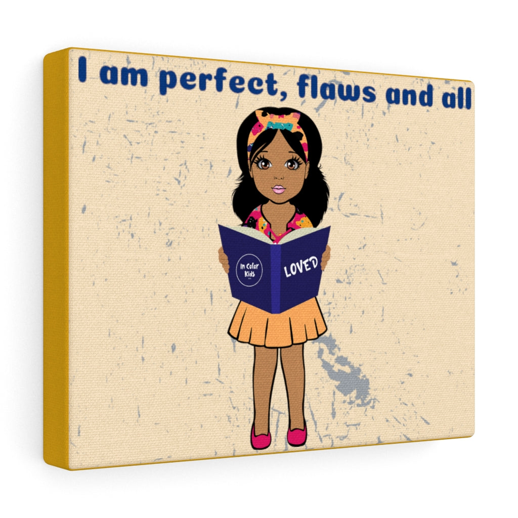 Flaws and All Girl Canvas - Mocha