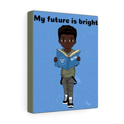 Bright Future Boy Canvas - Dark Chocolate
