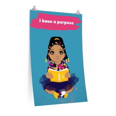 Purposeful Girl Poster - Mocha