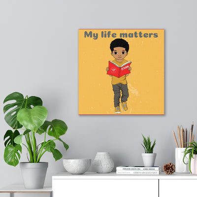 I Matter Boy Canvas - Mocha