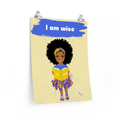 Wise Girl Poster - Caramel