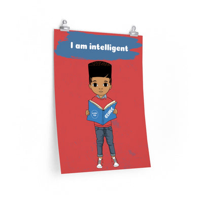 Intelligent Boy Poster - Mocha