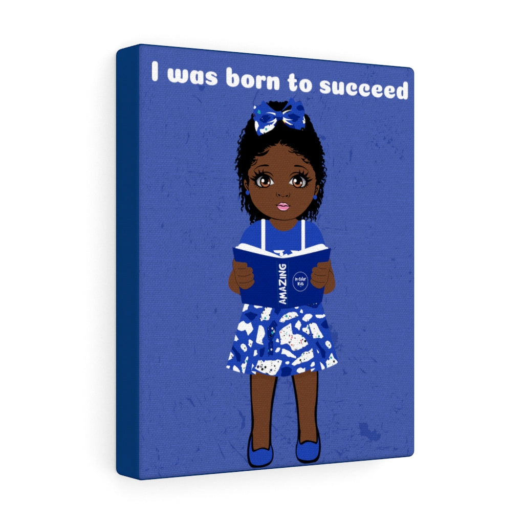 Successful Girl Canvas - Chocolate