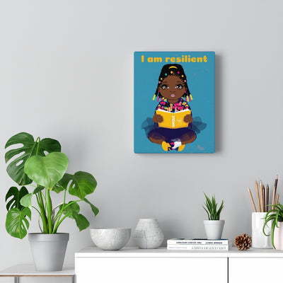 Resilient Girl Canvas - Chocolate