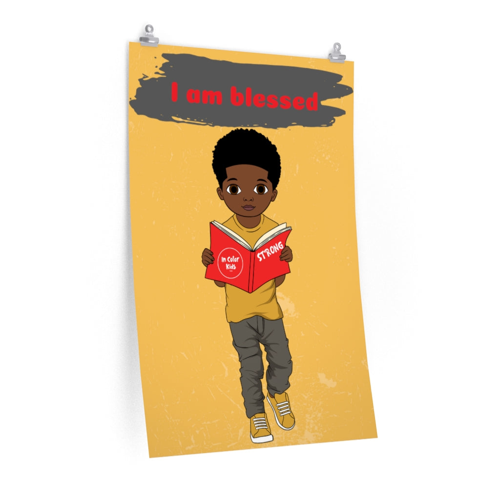 Blessed Boy Poster - Chocolate