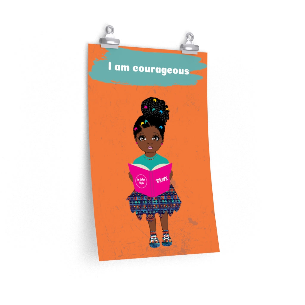 Courageous Girl Poster - Chocolate