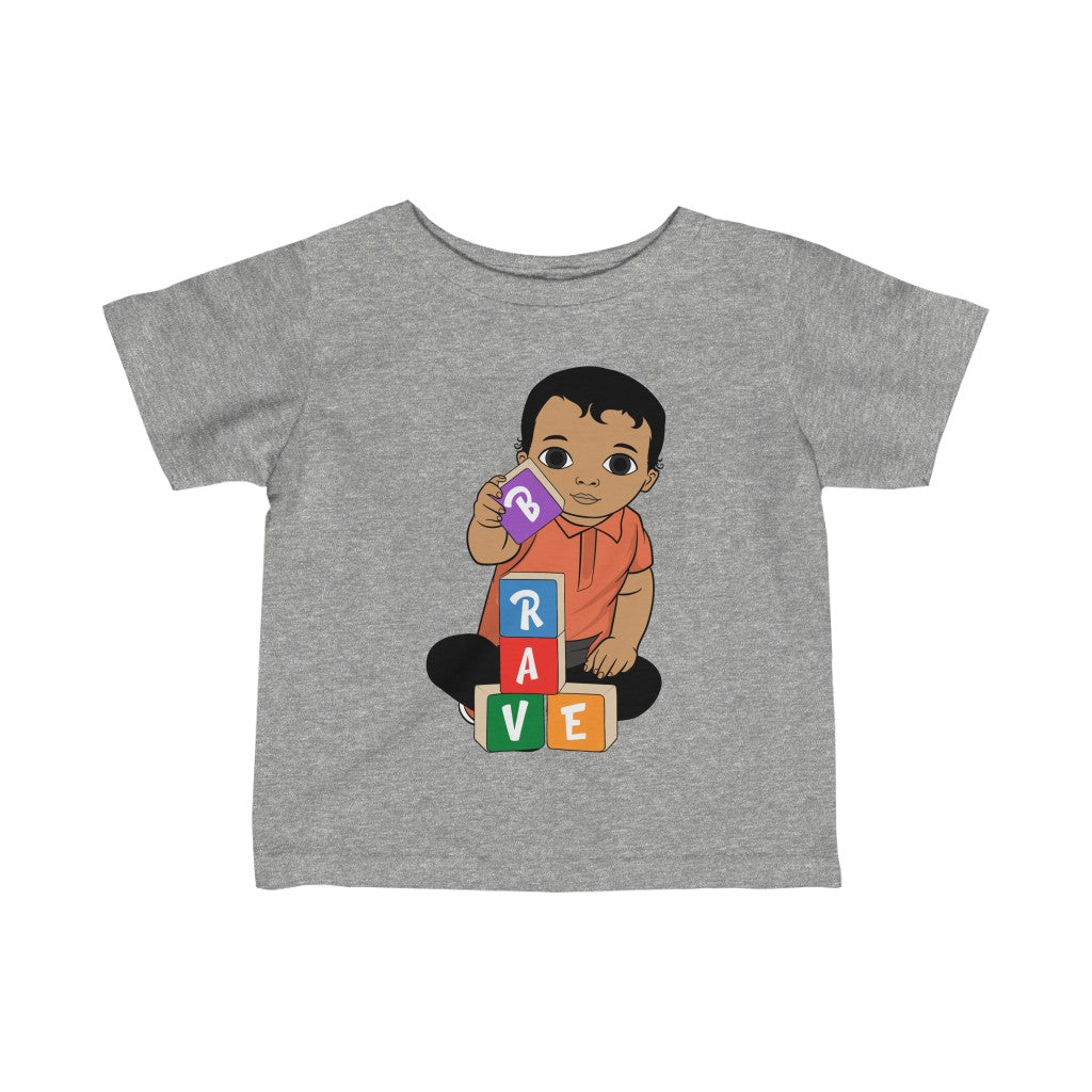Brave Baby Short Sleeve Shirt - Mocha