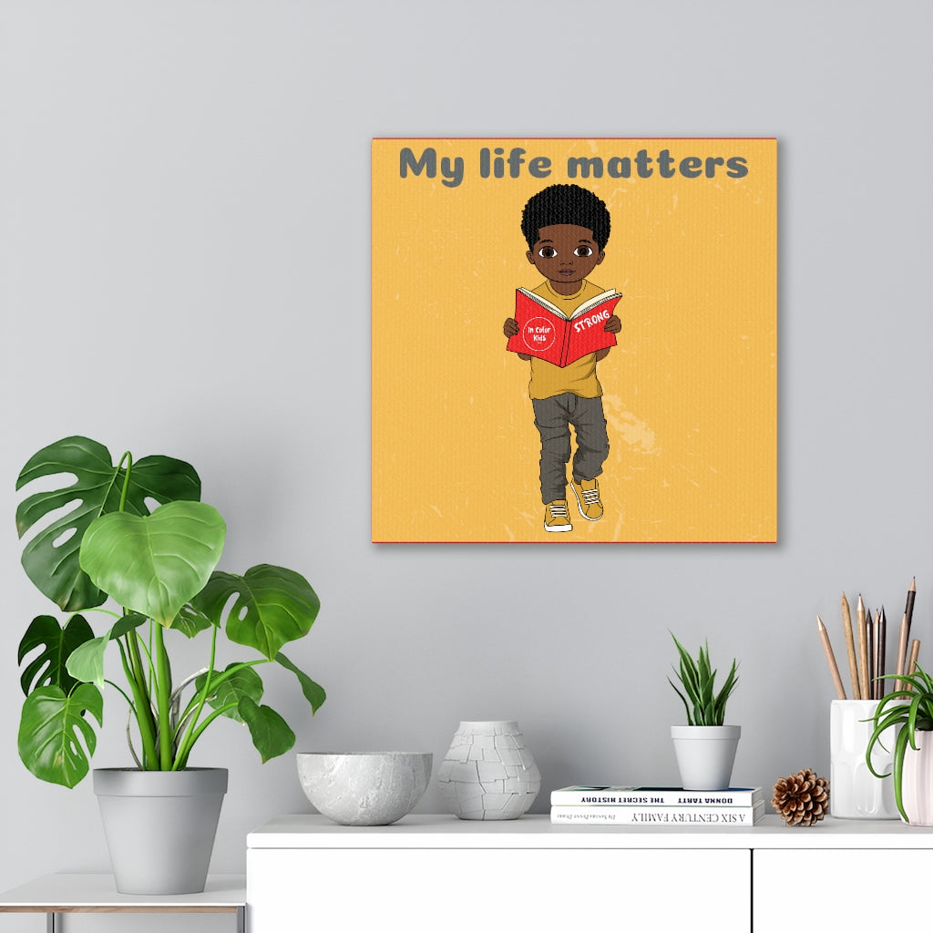I Matter Boy Canvas - Chocolate