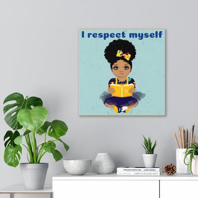 Respected Girl Canvas - Mocha